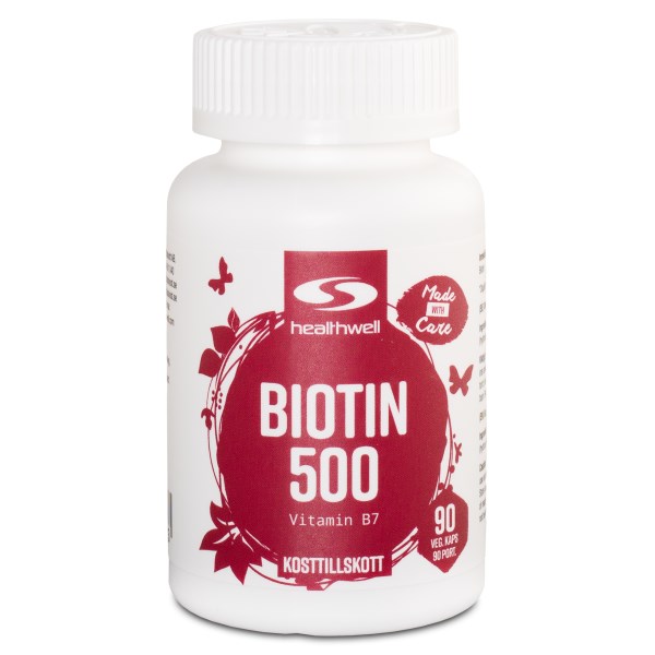 Healthwell Biotin 500, 90 kaps