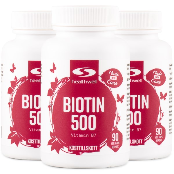 Healthwell Biotin 500, 270 kaps