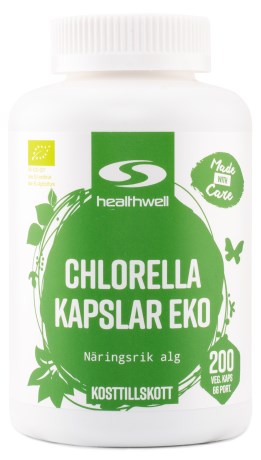 Miniatyrbild Healthwell Chlorella Kapslar EKO, 200 kaps