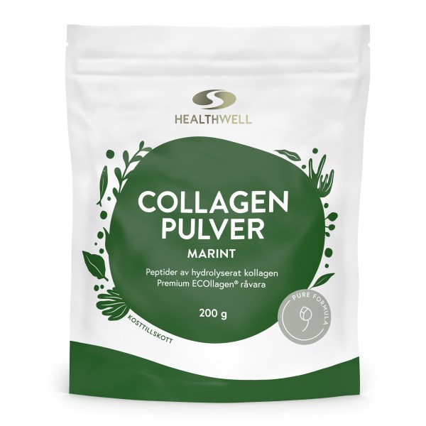Healthwell Collagen Pulver Marint, Naturell, 200 g