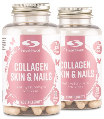 Miniatyrbild Healthwell Collagen Skin & Nails, 180 kaps