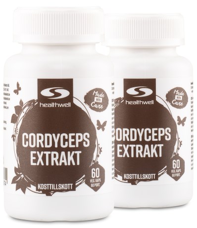 Miniatyrbild Healthwell Cordyceps Extrakt, 120 kaps