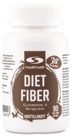 Miniatyrbild Healthwell Diet Fiber, 90 kaps