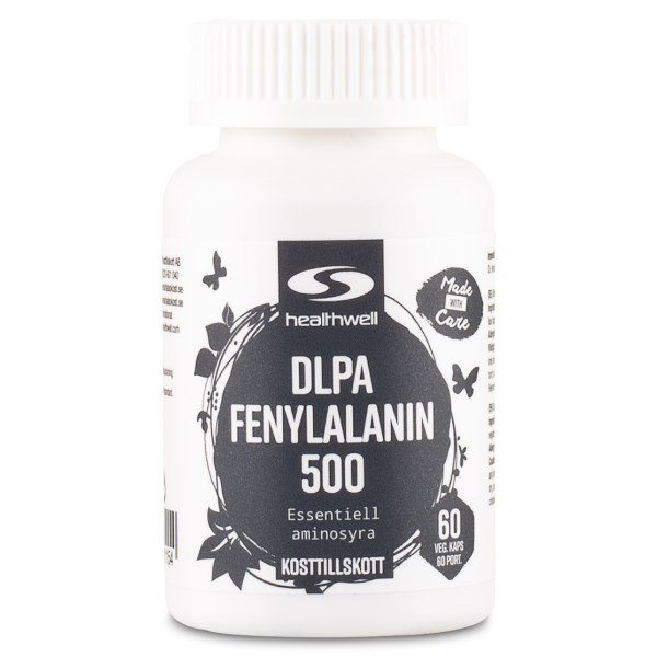 Healthwell DLPA Fenylalanin 500, 60 kaps
