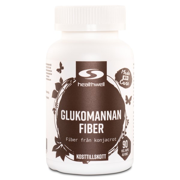 Healthwell Glukomannan Fiber, 90 kaps