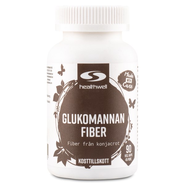 Healthwell Glukomannan Fiber, 90 kaps