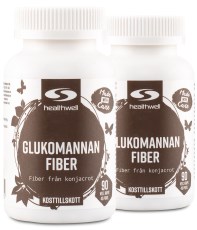 Miniatyrbild Healthwell Glukomannan Fiber, 180 kaps