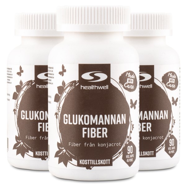 Healthwell Glukomannan Fiber, 270 kaps