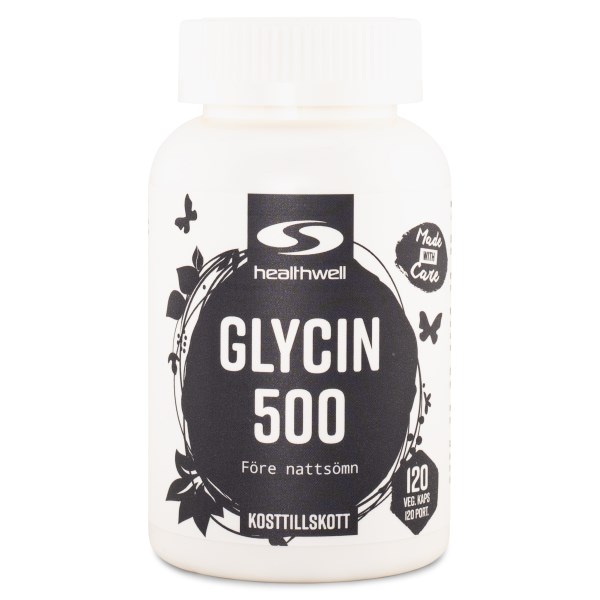 Healthwell Glycin 500, 120 kaps