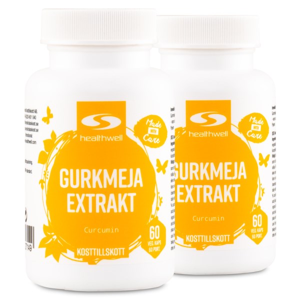Healthwell Gurkmeja Extrakt, 120 kaps