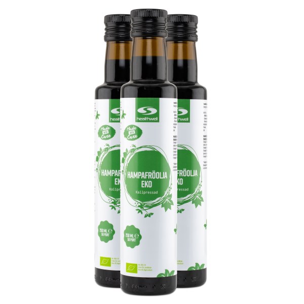 Healthwell Hampafröolja EKO, 750 ml
