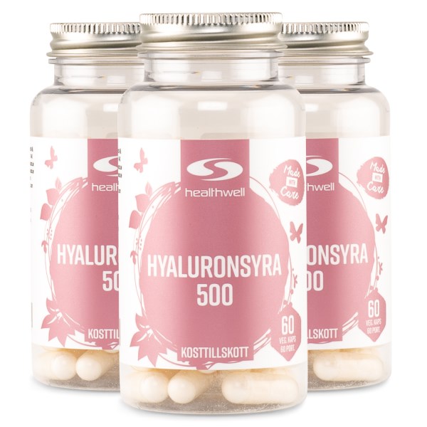 Healthwell Hyaluronsyra 500, 180 kaps