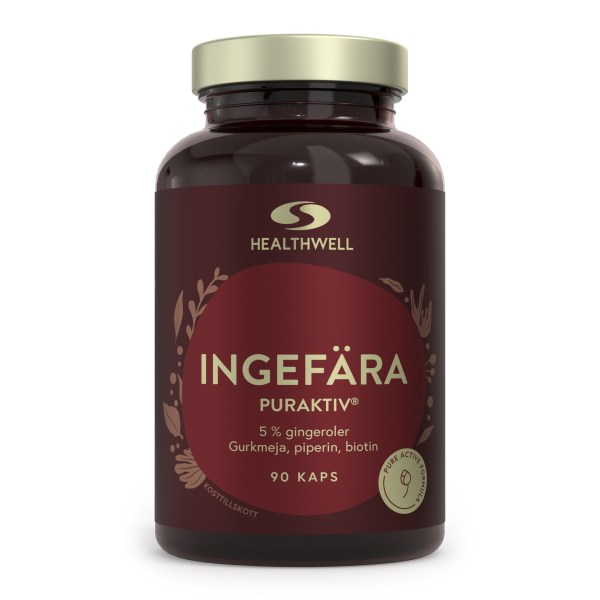 Healthwell Ingefära Puraktiv, 90 kaps