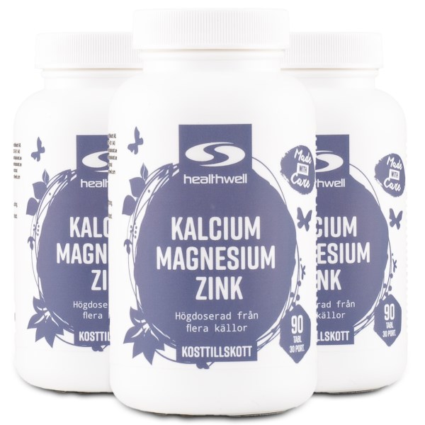 Healthwell Kalcium, Magnesium, Zink, 270 tabl