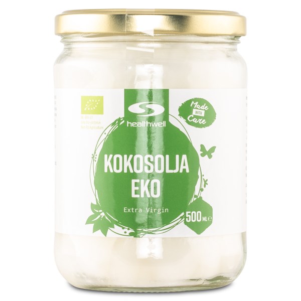 Healthwell Kokosolja Extra Virgin EKO , 500 ml