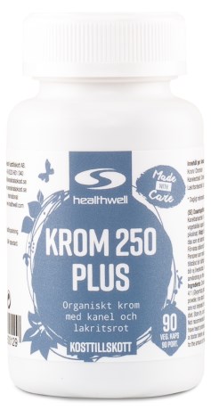 Miniatyrbild Healthwell Krom 250 Plus, 90 kaps