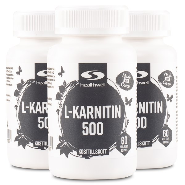 Healthwell L-Karnitin 500, 180 kaps