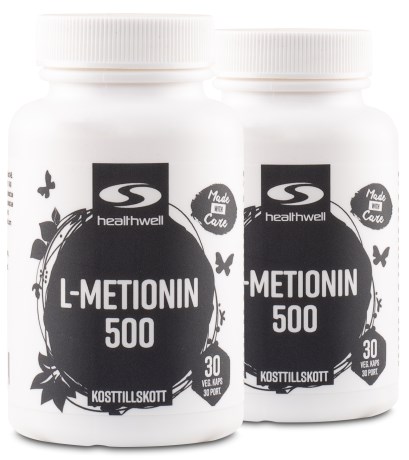 Miniatyrbild Healthwell L-metionin 500, 60 kaps