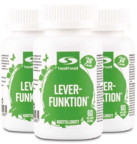 Miniatyrbild Healthwell Leverfunktion, 180 kaps