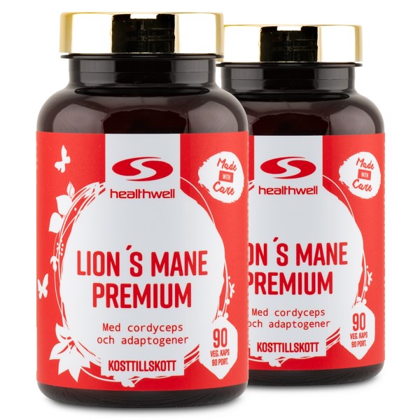 Healthwell Lions Mane Premium, 180 kaps
