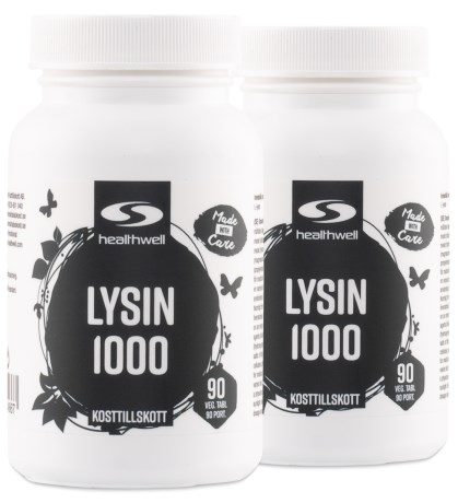 Miniatyrbild Healthwell Lysin 1000, 180 tabl