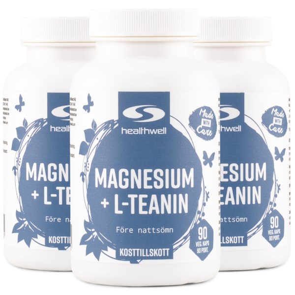 Healthwell Magnesium+L-teanin, 270 kaps