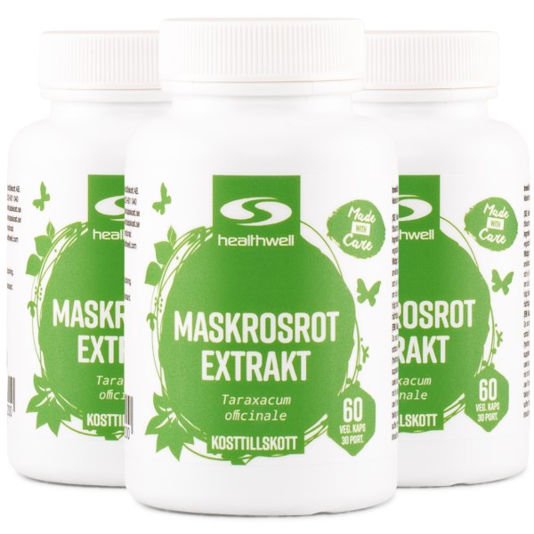 Healthwell Maskrosrot Extrakt, 180 kaps