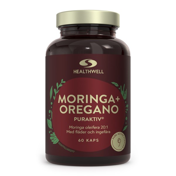 Healthwell Moringa+Oregano Puraktiv, 60 kaps