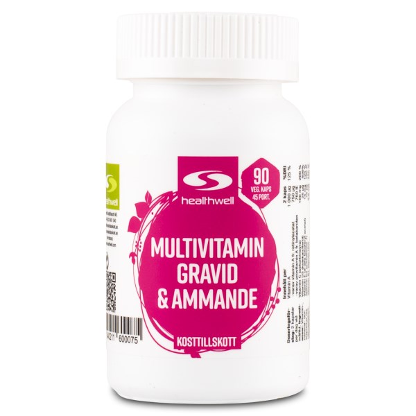 Healthwell Multivitamin Väntande & Ammande, 90 kaps
