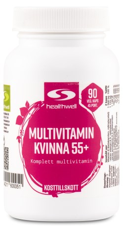 Miniatyrbild Healthwell Multivitamin Kvinna 55+, 90 kaps