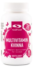 Miniatyrbild Healthwell Multivitamin Kvinna, 90 kaps