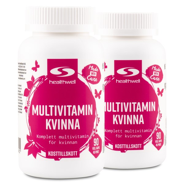 Healthwell Multivitamin Kvinna, 180 kaps