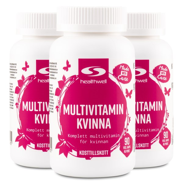 Healthwell Multivitamin Kvinna, 270 kaps