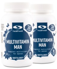 Miniatyrbild Healthwell Multivitamin Man, 180 kaps
