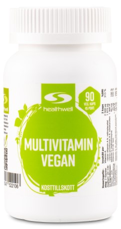Miniatyrbild Healthwell Multivitamin Vegan, 90 kaps