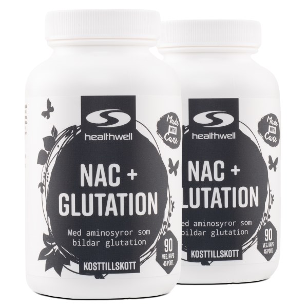 Healthwell NAC+Glutation, 180 kaps