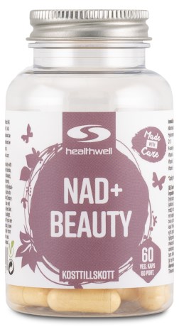 Miniatyrbild Healthwell NAD+ NAC+ Q10 Beauty, 60 kaps