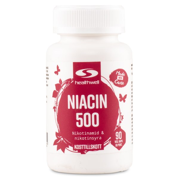 Healthwell Niacin 500, 90 kaps