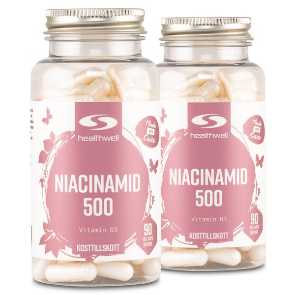 Healthwell Niacinamid 500, 180 kaps