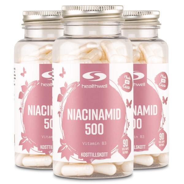 Healthwell Niacinamid 500, 270 kaps