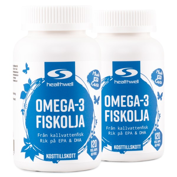 Healthwell Omega-3 Fiskolja, 240 kaps