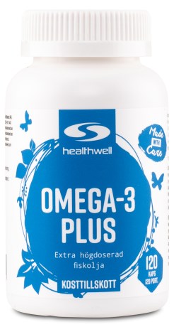 Miniatyrbild Healthwell Omega-3 Plus, 120 kaps