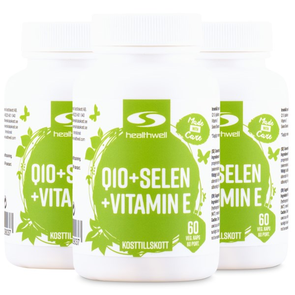 Healthwell Q10 + Selen + Vitamin E, 180 kaps