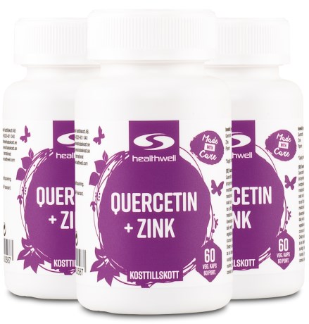 Miniatyrbild Healthwell Quercetin+Zink, 180 kaps