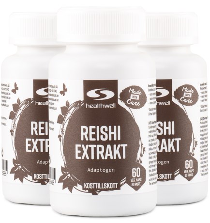 Miniatyrbild Healthwell Reishi Extrakt, 180 kaps