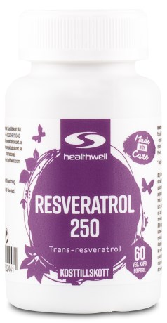 Miniatyrbild Healthwell Resveratrol 250, 60 kaps