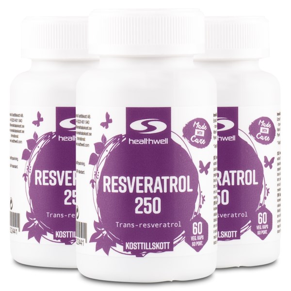 Healthwell Resveratrol 250, 180 kaps
