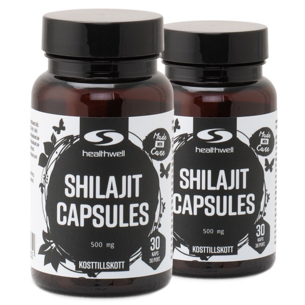 Healthwell Shilajit Kapslar, 60 kaps