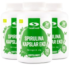 Miniatyrbild Healthwell Spirulina Kapslar EKO, 600 kaps