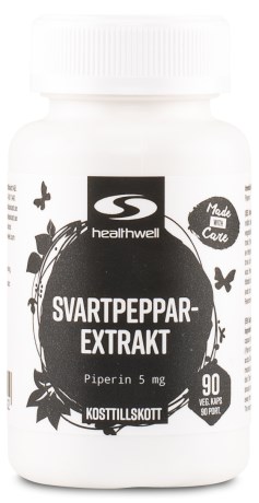 Miniatyrbild Healthwell Svartpeppar Extrakt, 90 kaps